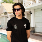 Black Cotton Regular Fit T-Shirt