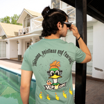 Green Cotton Printed T-Shirt