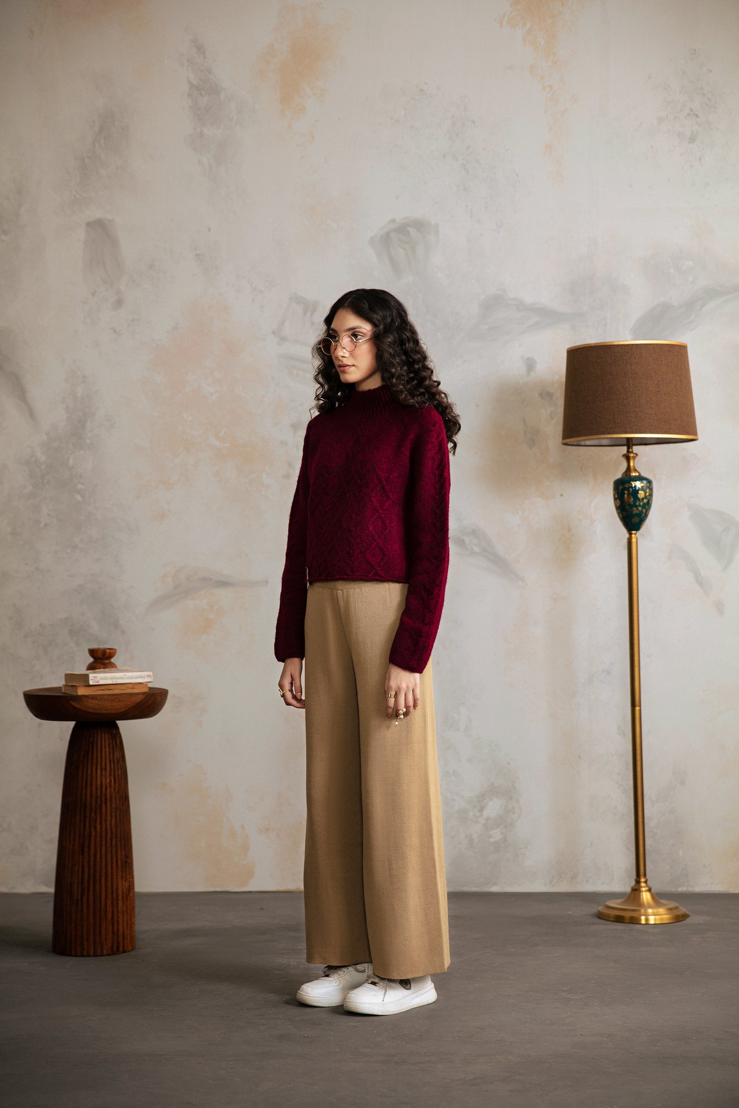 Claret knitwear sweater