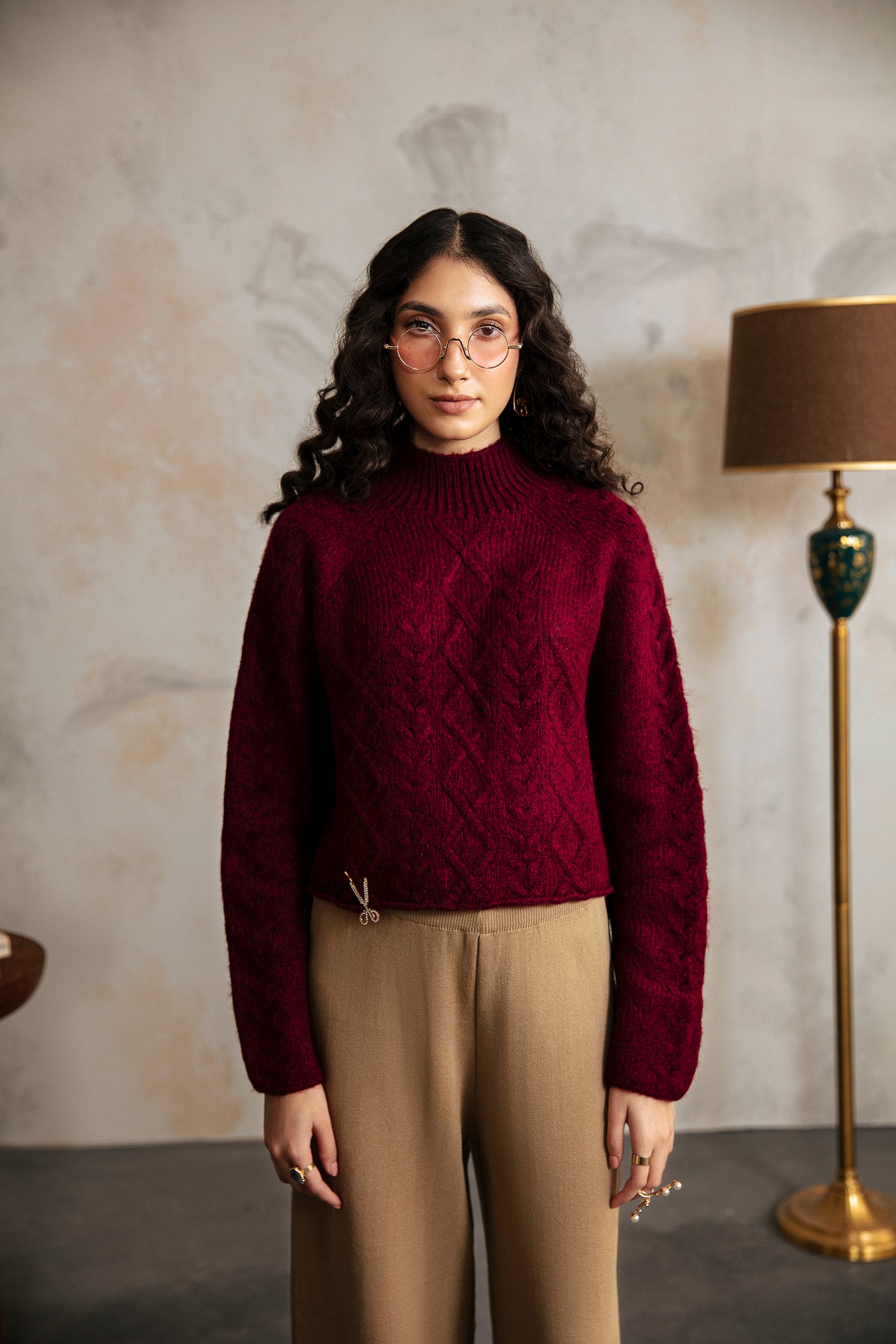 Claret knitwear sweater