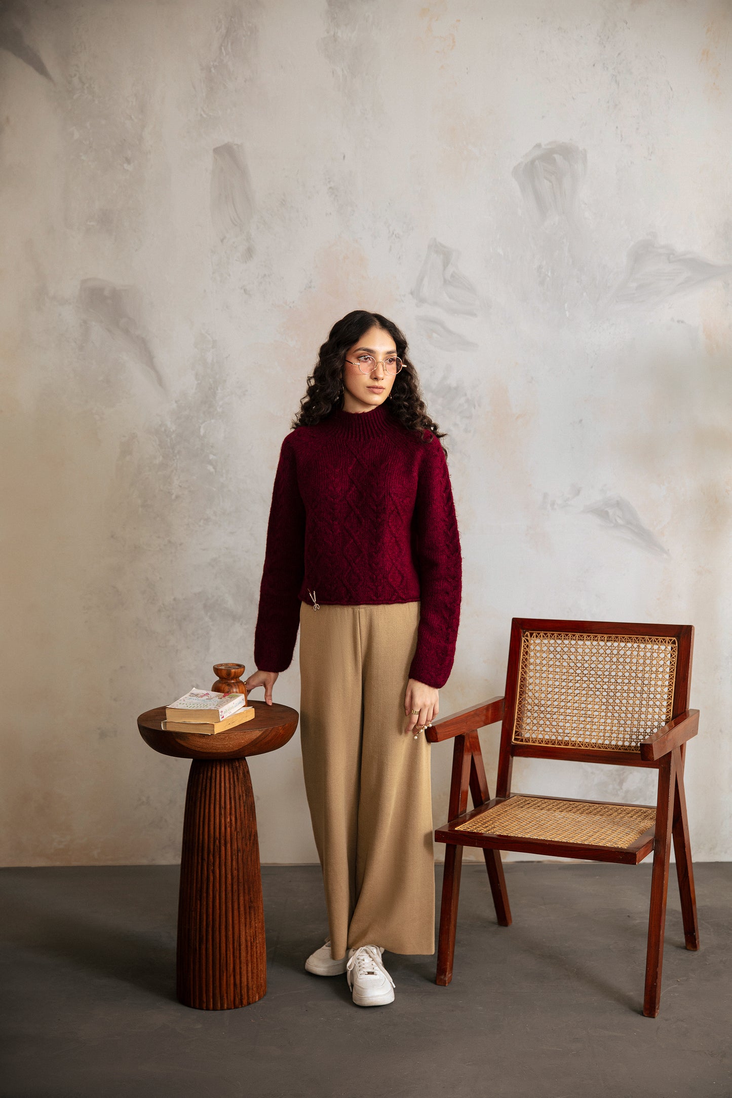 Claret knitwear sweater