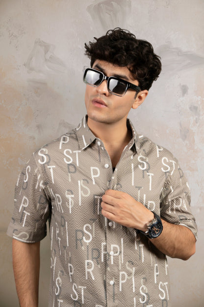 Ethnic Printed Half Sleeve Shirt.