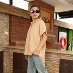 Linen Cotton Cape Top