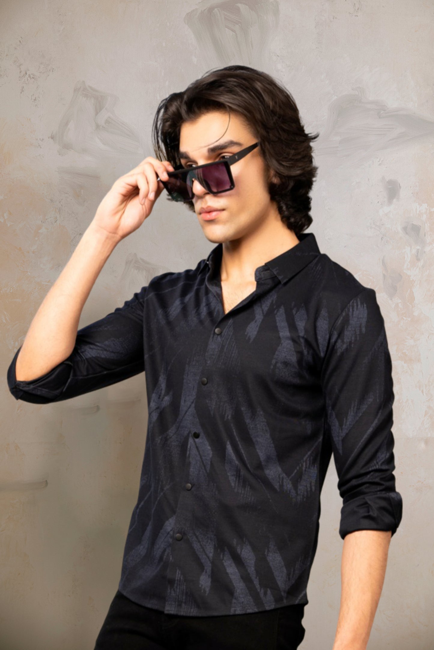 Men's Cotton Long Sleeve Button Down Shirt