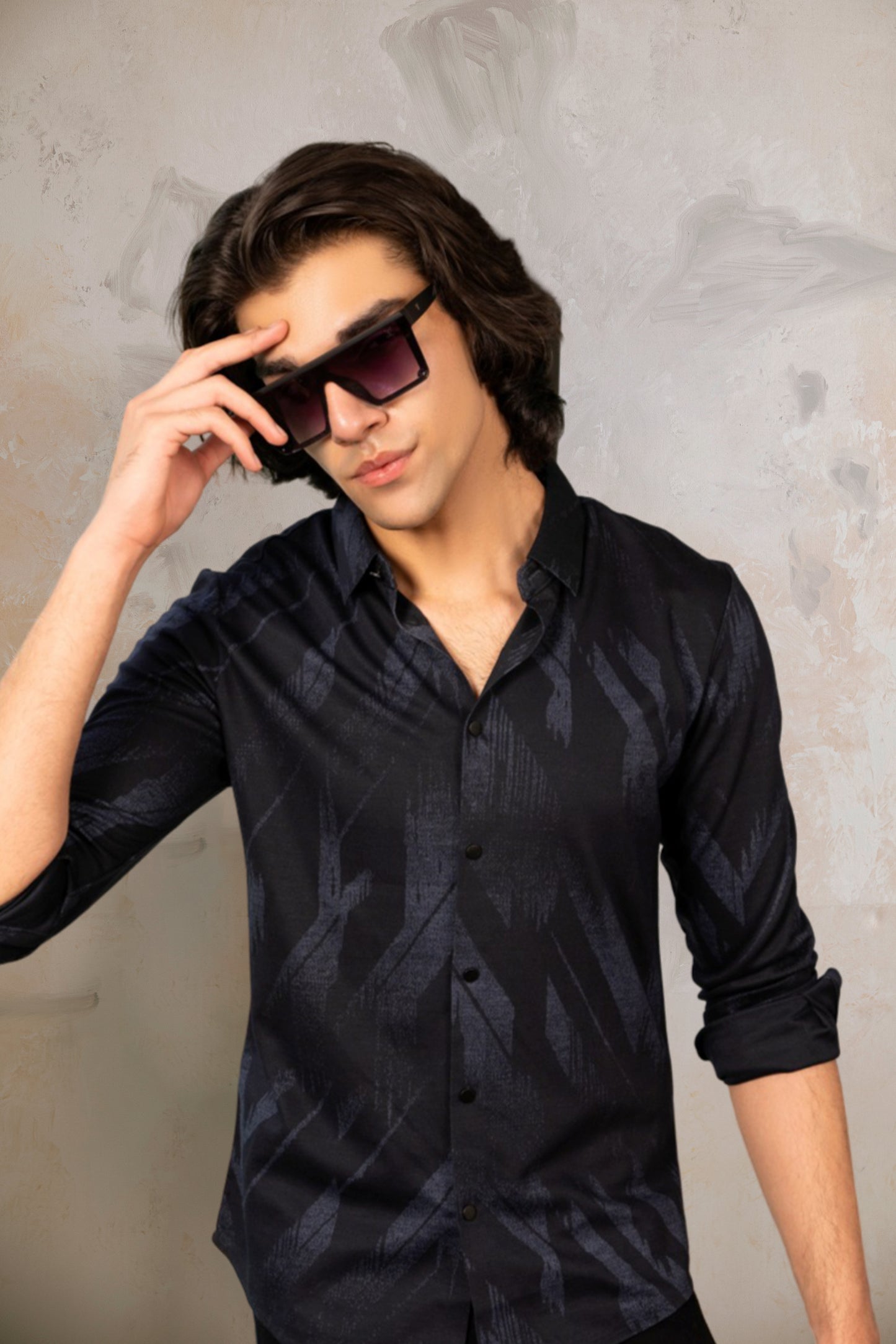 Men's Cotton Long Sleeve Button Down Shirt