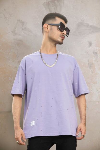 Oversized Cotton Crew Neck T-Shirt