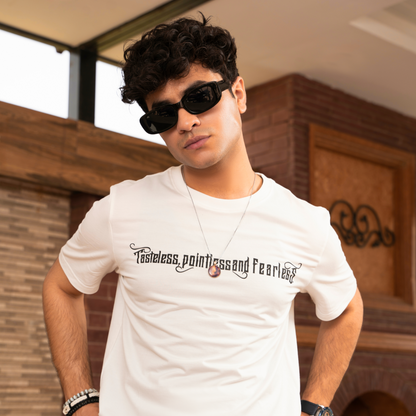 White Cotton Slim Fit T-Shirt