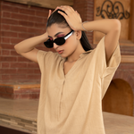 Linen Cotton Cape Top