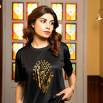 Black Versatile Charm Cotton T-shirt